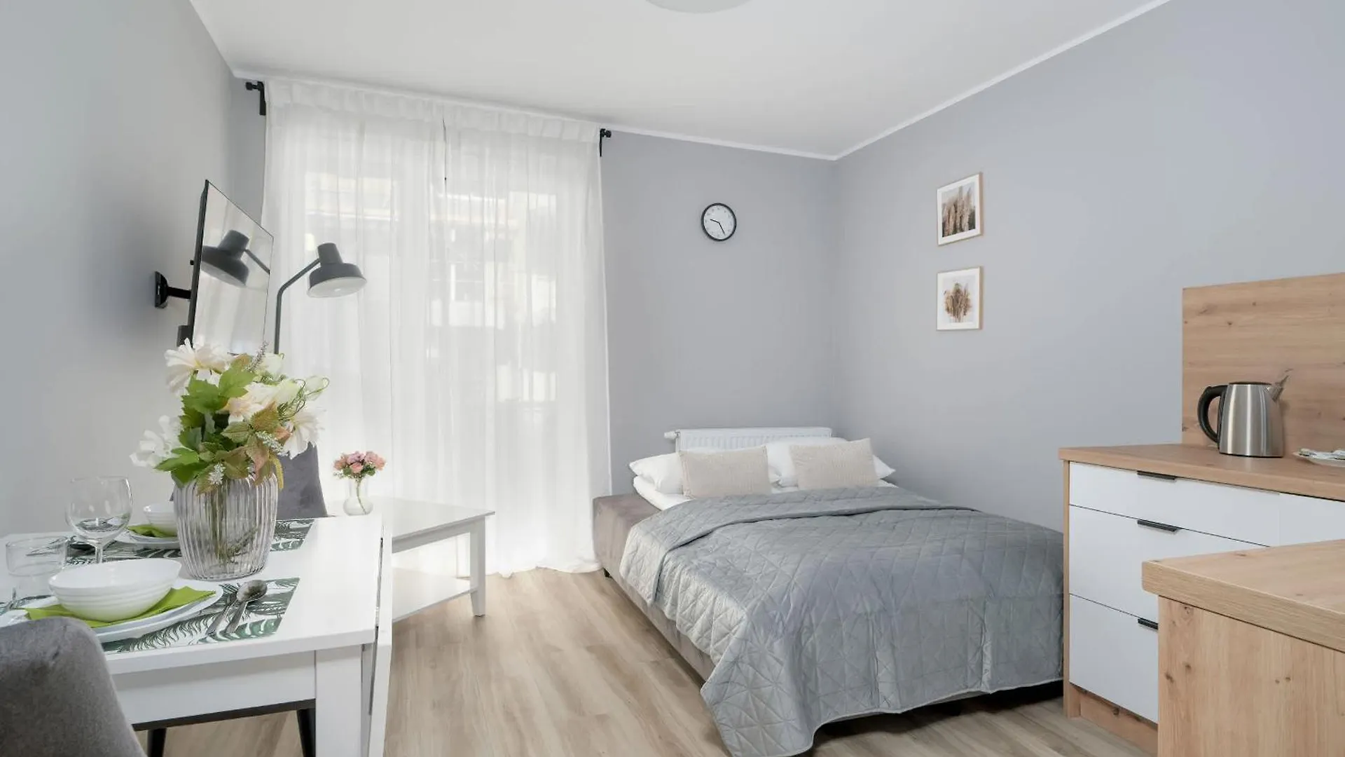 פוזנן Jasny & Elegancki Apartament Typu Studio Z Tarasem By Noclegi Renters דירה