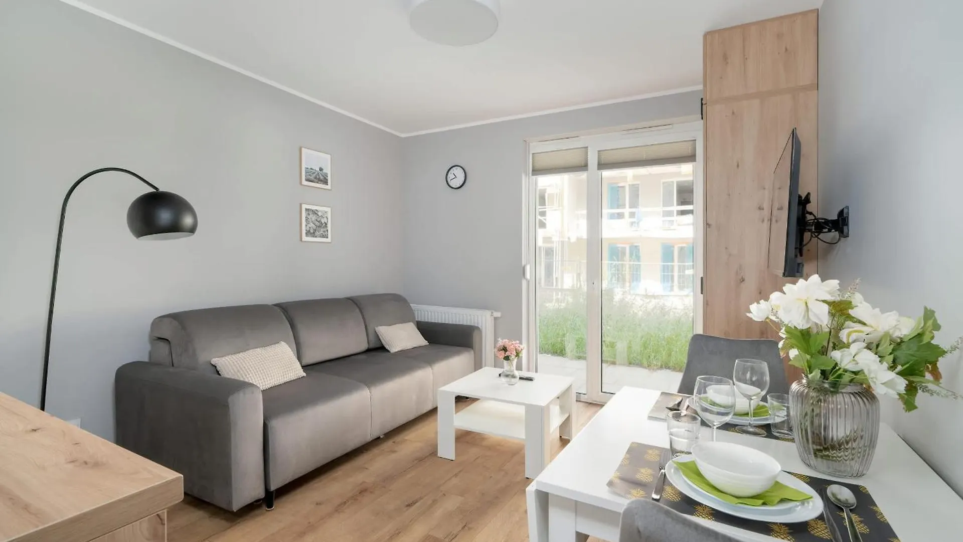פוזנן Jasny & Elegancki Apartament Typu Studio Z Tarasem By Noclegi Renters