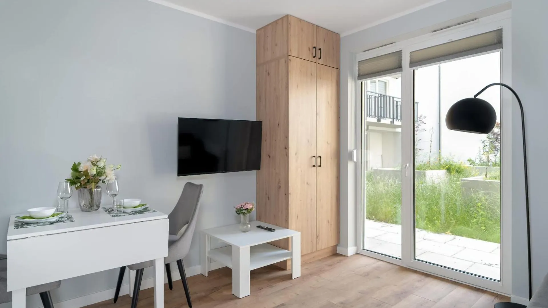 דירה פוזנן Jasny & Elegancki Apartament Typu Studio Z Tarasem By Noclegi Renters